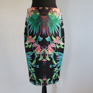 BOLD elements Tropical Floral Pencil Skirt